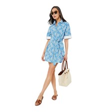 Tuckernuck Pomander Place Riviera Painted Chintz Aurora Blue Floral Dress Sz M