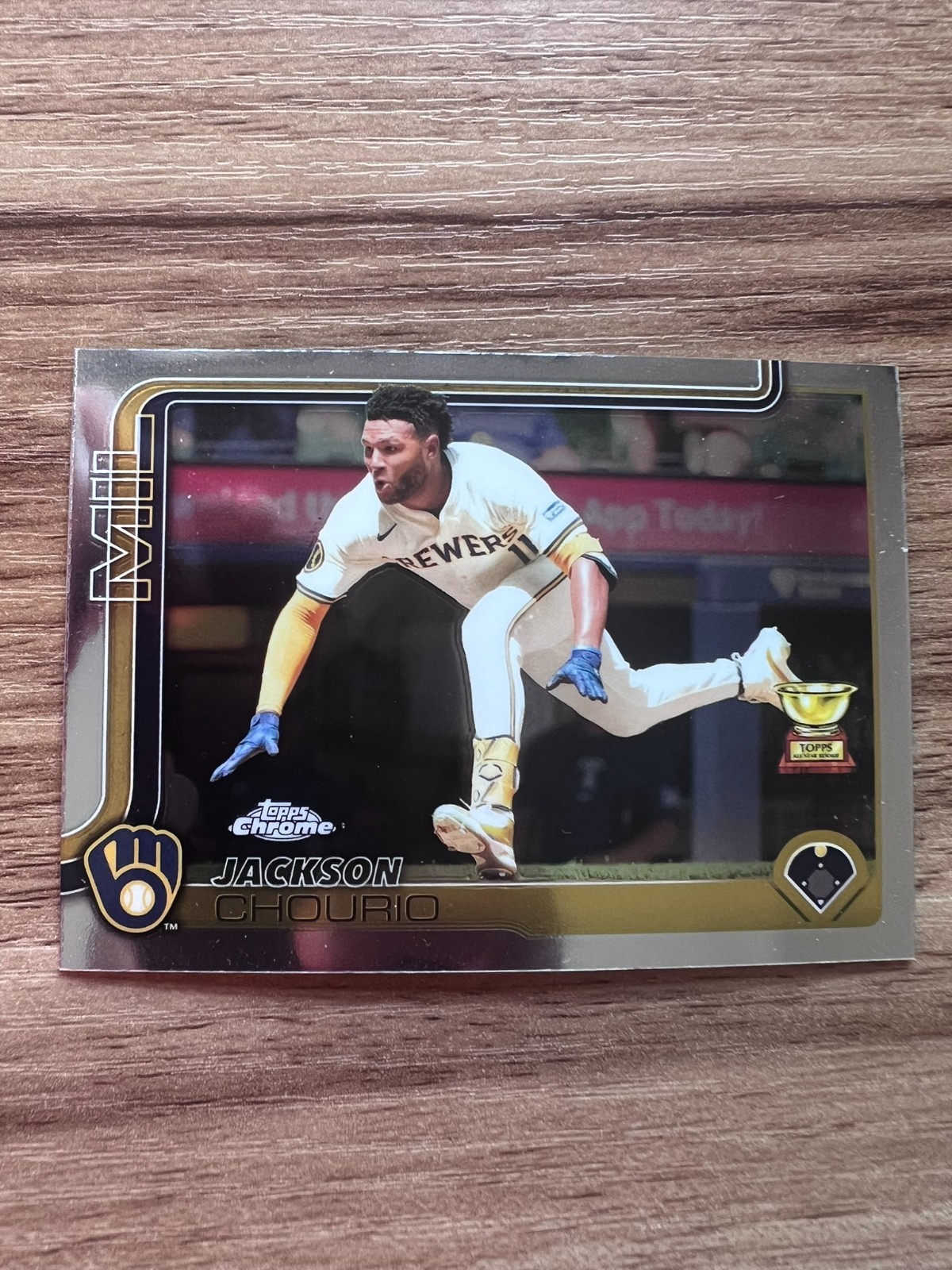 2025  Jackson Chourio - Topps Chrome Refractor#262-Milwuakee Brewers
