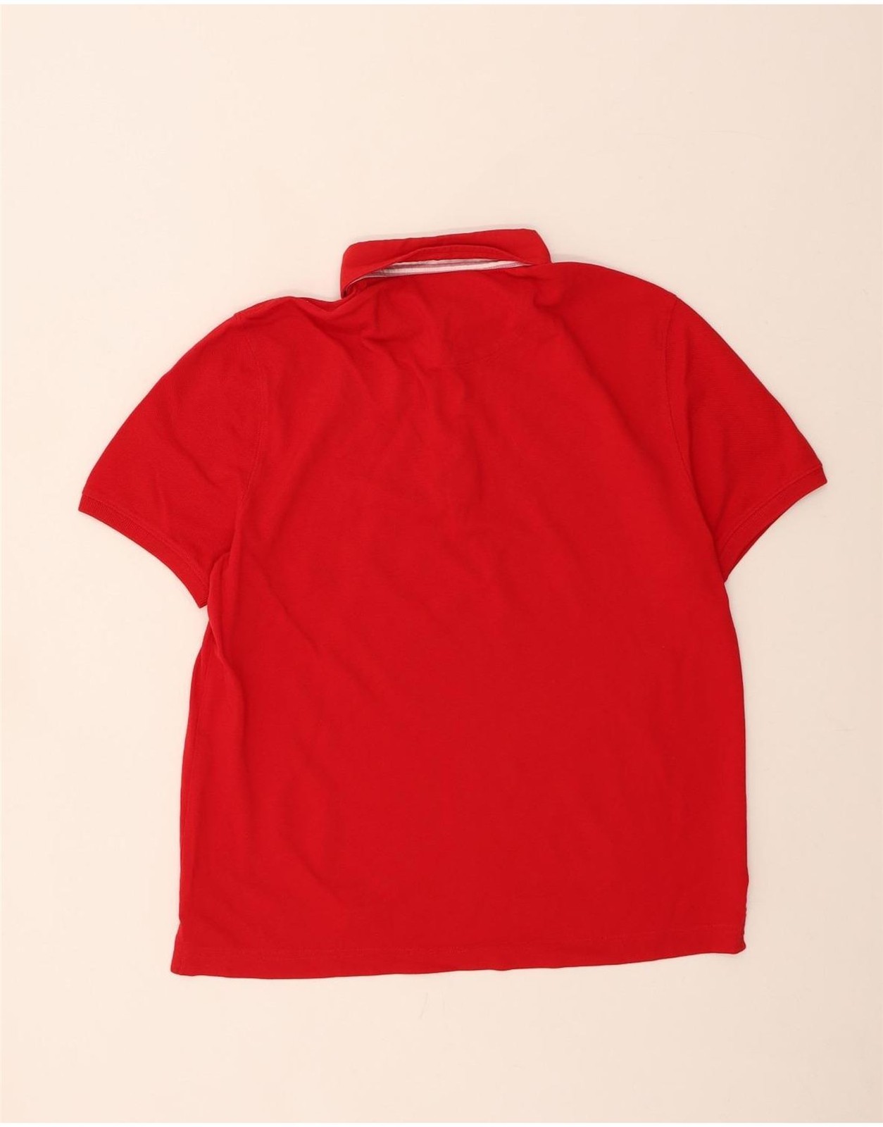 MASSIMO DUTTI Mens Polo Shirt XL Red Cotton AM09 thumbnail 2