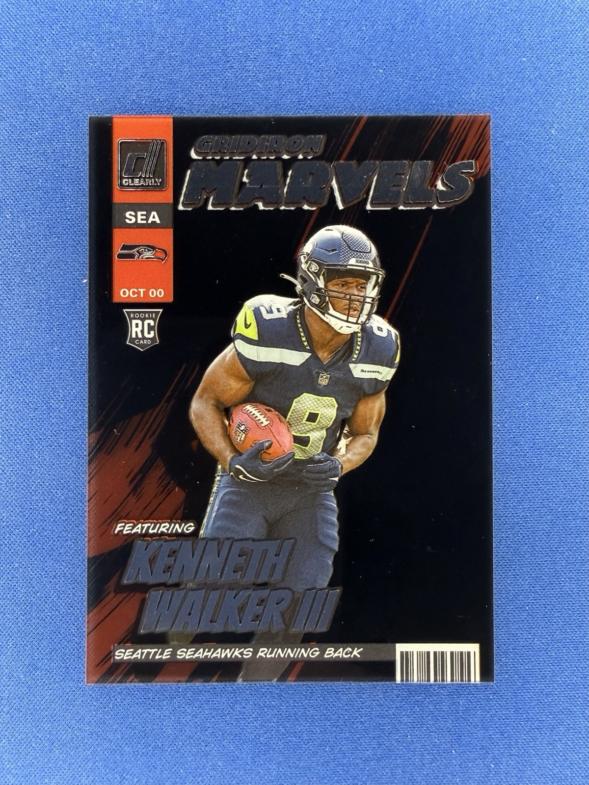 2022 Panini Clearly Donruss Kenneth Walker III Gridiron Marvels #GM-19 Case Hit