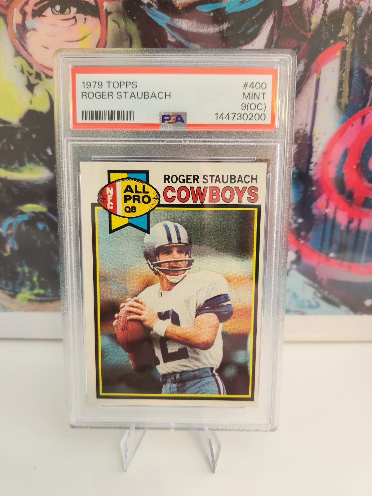 1979 Topps All Pro Roger Staubach #400 Dallas Cowboys PSA 9 NFL Football Card