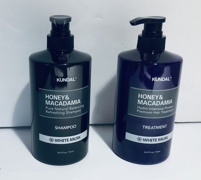 Kundal Honey & Macadamia Premium Shampoo & Treatment Hair Care 24.27 fl oz Each