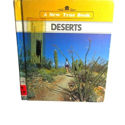 Deserts by Elsa Posell 1982 Hardcover A New True Book Climate Animals Geography