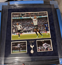 Framed Signed 16x12 Dele Ali Spurs Photograph
