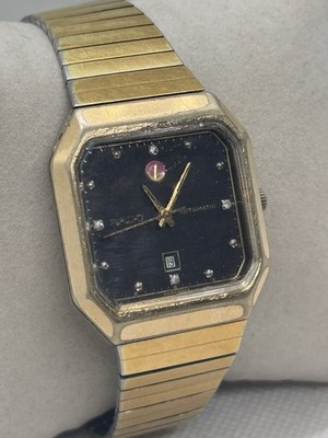 Square Rado automatic 561.3099.2.N mens swiss watch Date gold platet 10 micron