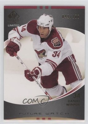 2007 SP Authentic Future Watch Limited 49/100 Daniel Winnik #185 Rookie RC 2du