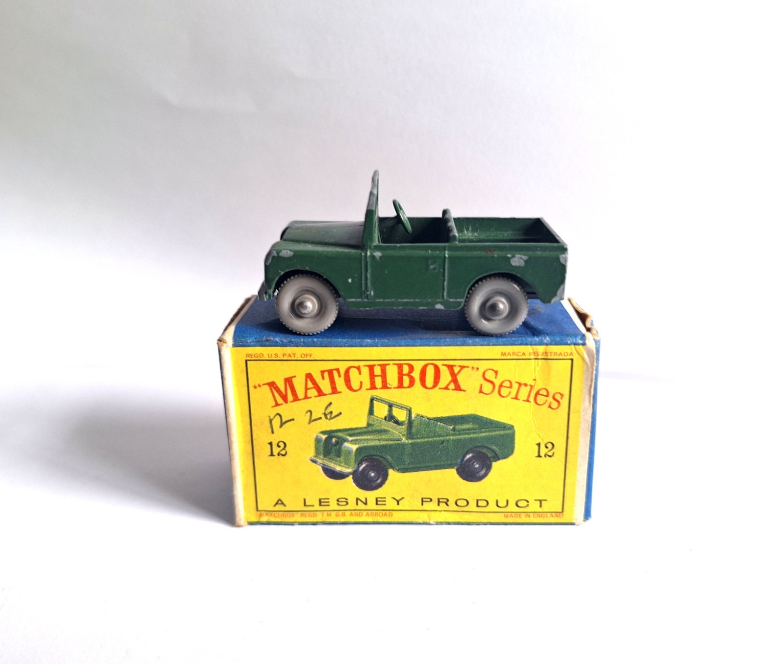Matchbox - 12-C - Land Rover Safari - Bleu Vif - Échelle 1:43 - En Boîte