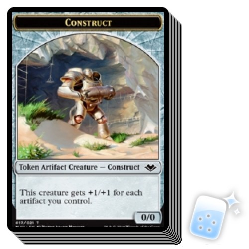 10 pcs CONSTRUCT TOKEN (17/21) Modern Horizons Magic MTG MINT CARD
