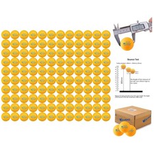 Bulk 3-Star Ping Pong Balls, 120 Pack, 40 mm - Perfect for Practice and Parties