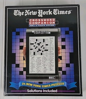 NYT Crossword Companion Roll-a-Puzzle System 24 Puzzles Solutions Book Sealed