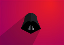 Star Wars darth vader minimalism colorful sith Custom Gaming Mat Desk 4571
