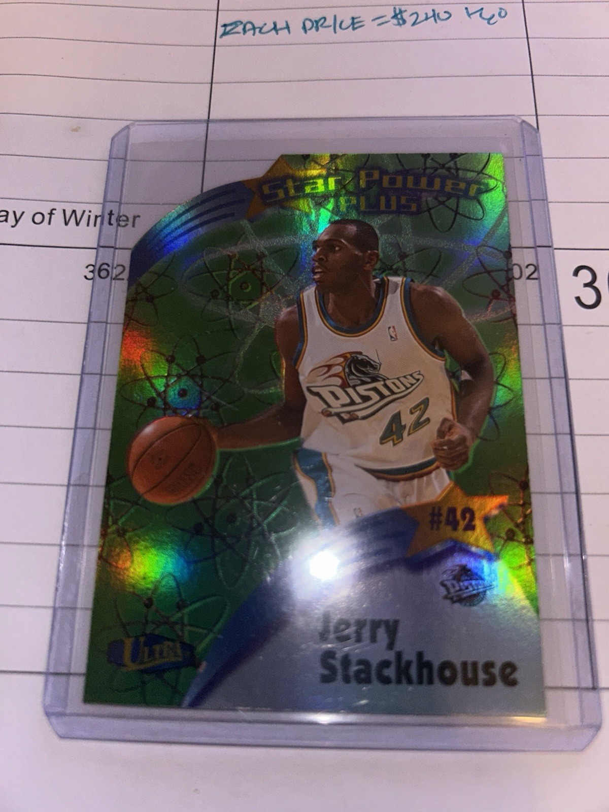 1997-98 Fleer Ultra - Star Power Jerry Stackhouse #20 SPP Die-Cut Plus