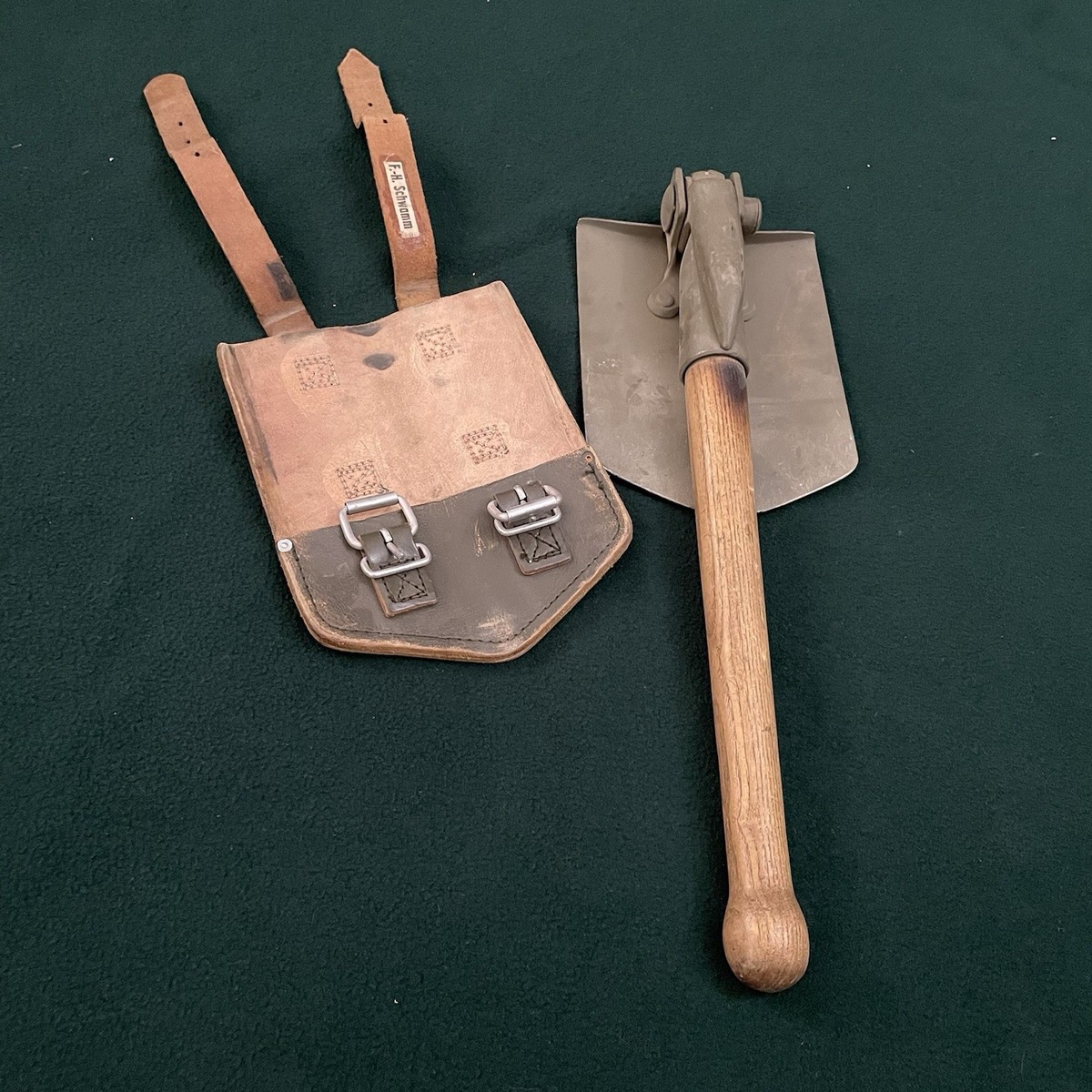 Vintage 1964 German Military Folding Trench Tool Shovel Pick 5120