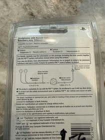 Sony Headphones With Remote Control, PSP PlayStation Portable PSP140u 98524 NEW