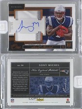 2018 Panini One Bronze /49 Sony Michel #54 RPA Rookie Dual Patch Auto RC