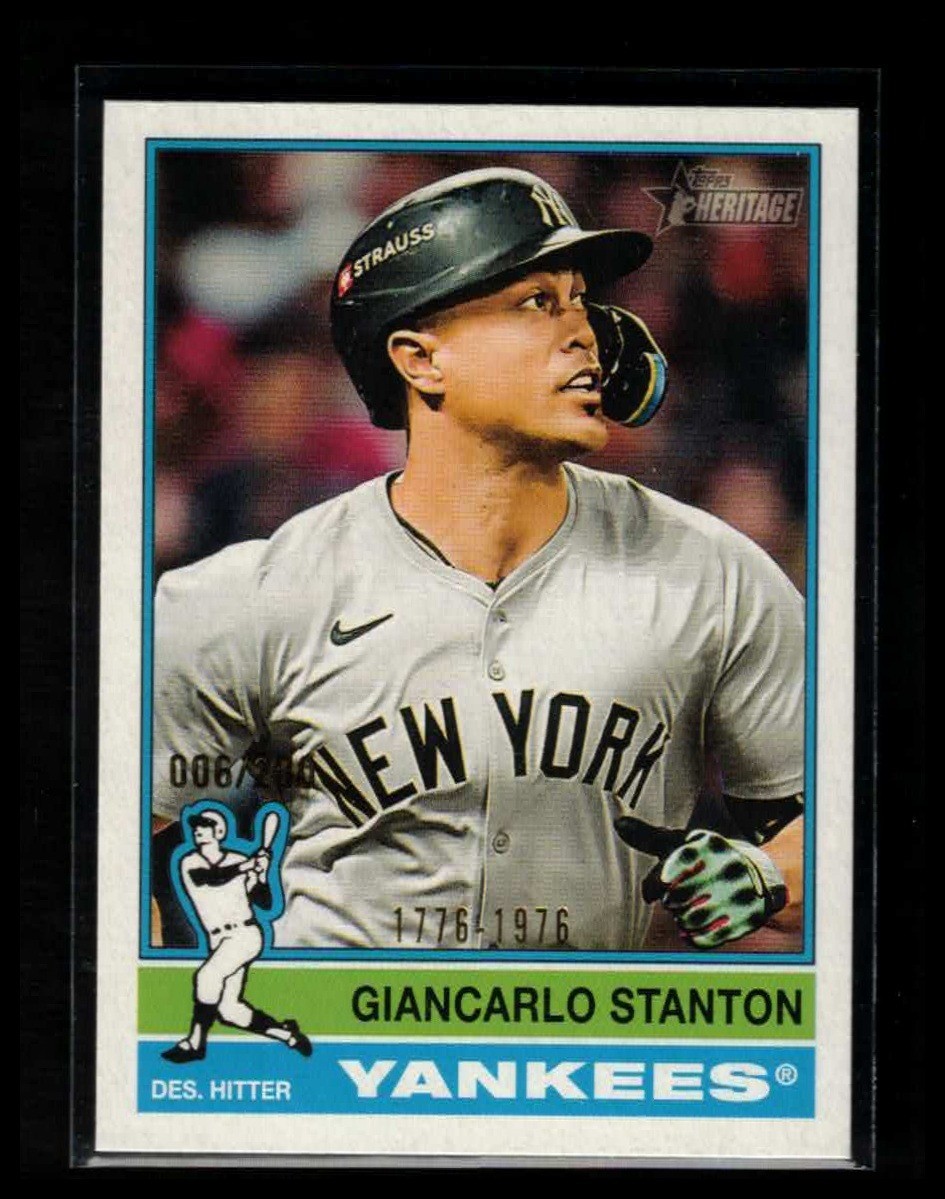 2025 Topps Heritage #212 Giancarlo Stanton Bicentennial #/200
