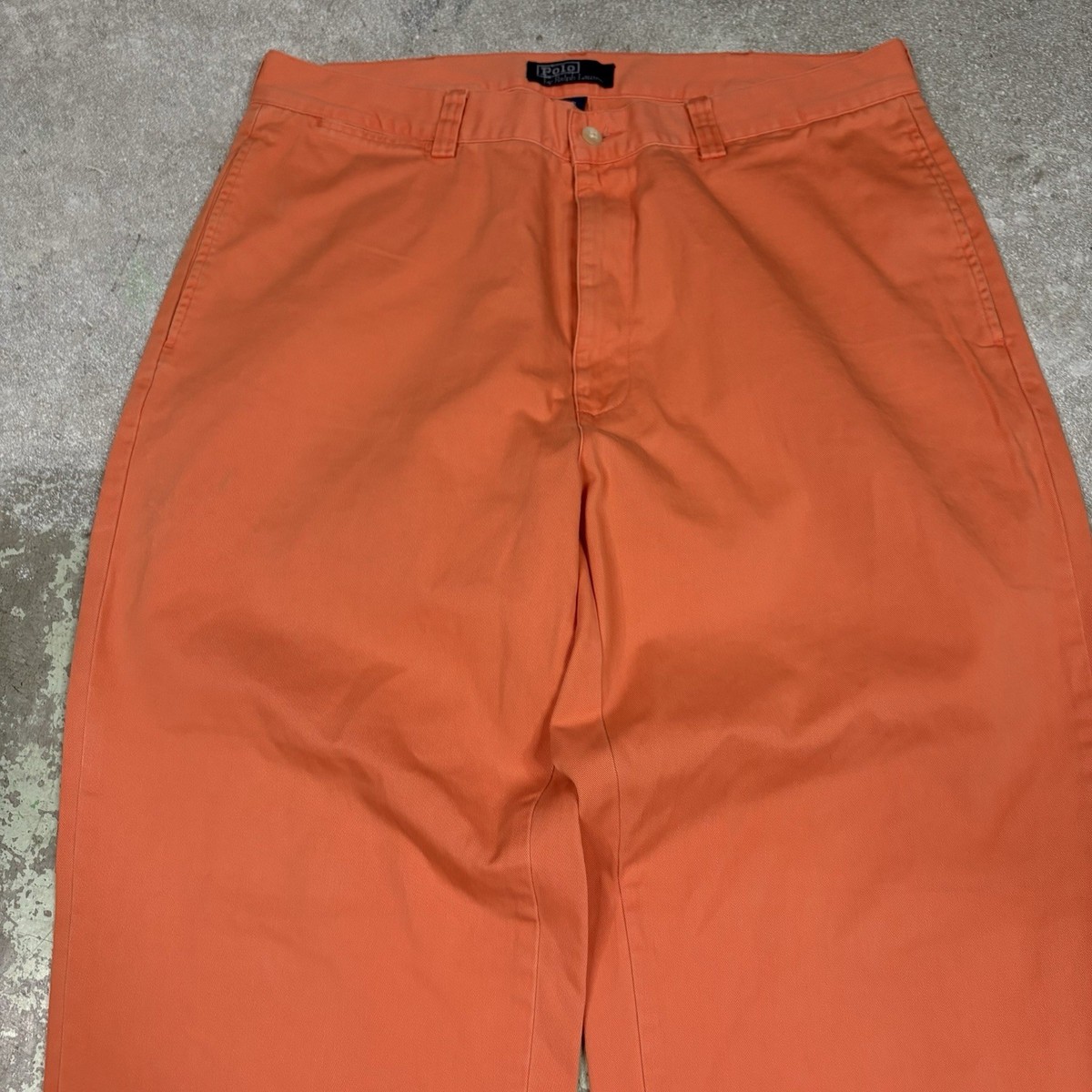 Vintage Polo Ralph Lauren Pants Mens Size 36x24 Salmon Chino