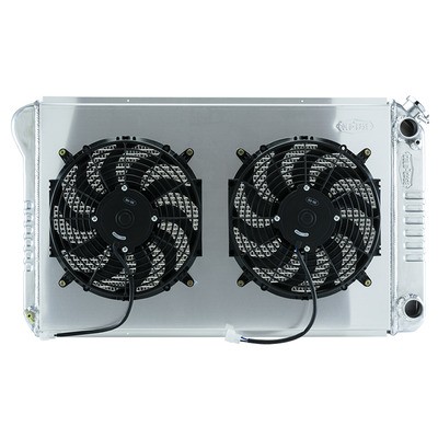 COLD CASE RADIATORS 68-72 A-Body LS Swap Rad iator &Dual 12in Fan- GMA546AK