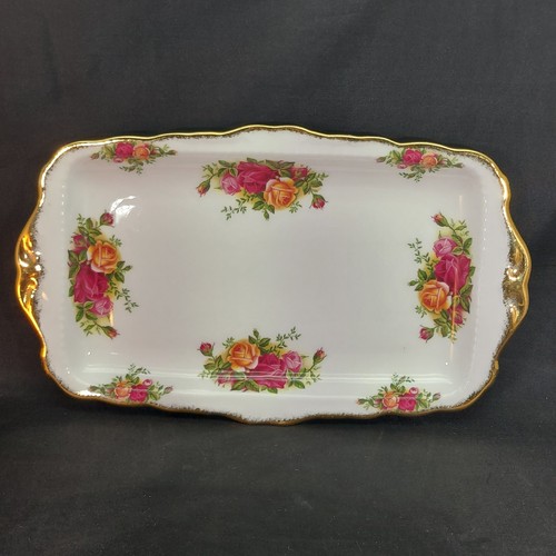 Royal Albert Old Country Roses 11.5"x6.75" Rectangle Sandwich Tray c1962 England