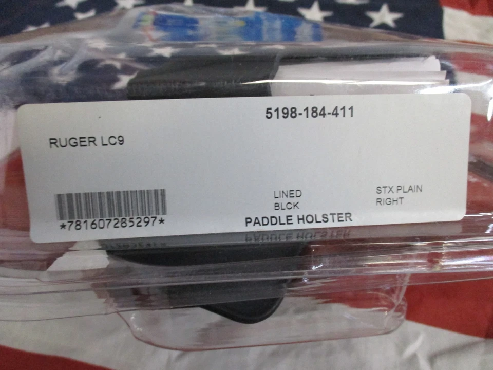 SAFARILAND Concealment Holster RUGER LC9 5198-184-411 Blk Lined Right STX Plain - Image 2 of 4