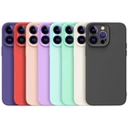 For iPhone 17 Pro Max Air 16 15 14 13 12 11 Shockproof Liquid Silicone Slim Case