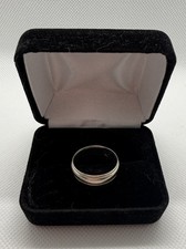 14K Gold Band Ring Size 9 Milgrain Edge Vintage men’s Wedding Band Real Gold 