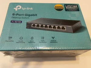 TP-Link TL-SG108 / 8-Port Interrupteur de bureau Ethernet multi-Gigabit scellé