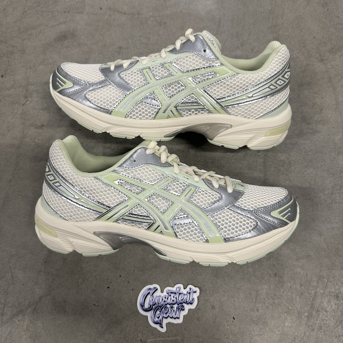 ASICS Gel 1130 Silver Pack Green - Size 10W - 1202A505-101 (Fast