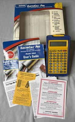 CALC INDUSTRIES Ind ElectrCalc Pro w/ Armadillo Case Box Manuals Tested Works