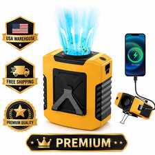 10000Mah Portable Waist Fan Clip on Belt Shirt Body Rechargeable Battery 5 Speed