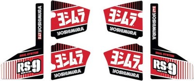 Yoshimura RS-9 Muffler Decal Set 6-Piece