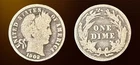 1902 Barber .90 Silver Dime. Philadelphia Mint. (G) Good. See My Other Listings