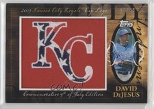 2010 Topps Jumbo Packs Manufactured Hat Logo Relic 71/99 David DeJesus 0d8