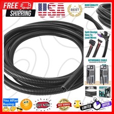 1/4 Inch Wire Loom Split Tubing - 50 ft Cord Protector Electric Wires Covers,...