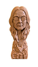 OZZY OSBOURNE BUST -- Resin Statue Figure Sculpture Black Sabbath NEW cd dvd lp