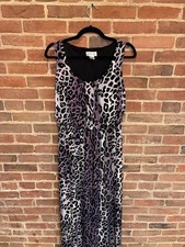 Robbie Bee Purple Leopard Maxi Dress Size 12