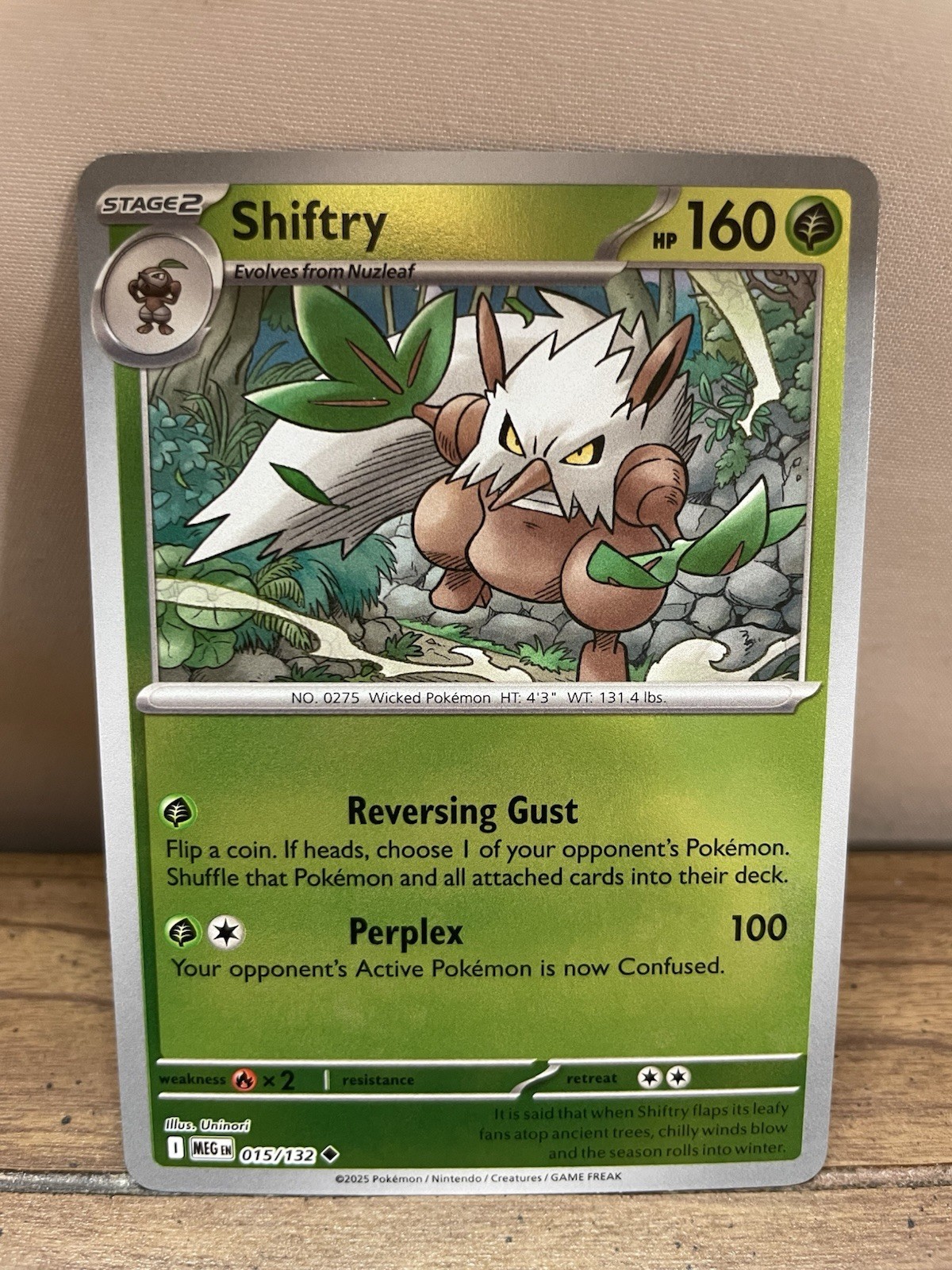 Shiftry 015/132 Me01: Mega Evolution Reverse Holo