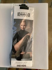 Wolford Harmony Knee Highs in Black size Medium