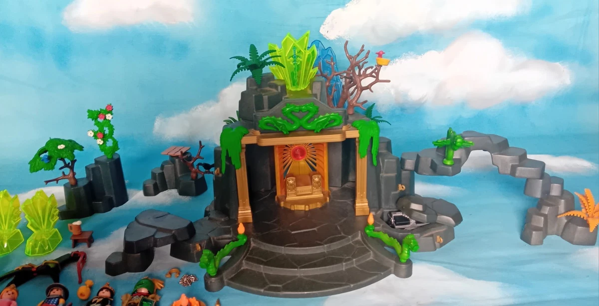 PLAYMOBIL VINTAGE 3841 Green Dragon Knights Temple 100 % Complet Boîte