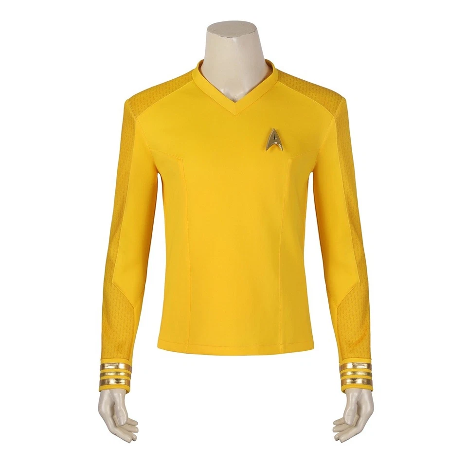 Xcoser Star Trek: Strange New Worlds Cosplay Starfleet Uniform & Badge Top Shirt - Image 2 of 4