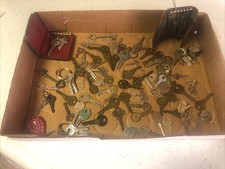 Vintage 1900s Mixed Key Lot House Padlock Keys Craft Decor