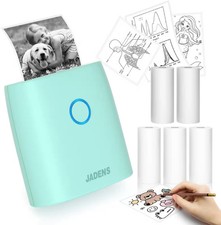 JADENS - JD-21 Mini Instant Thermal Printer - Handheld Label Maker - Green