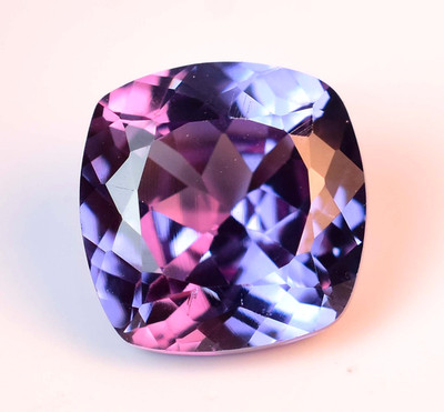 8,85 Ct Natürlicher Farbwechsel Saphir Cushion Loupe Clean Lose Edelstein AGSL