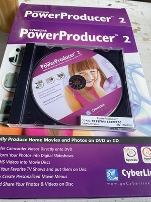 Cyberlink Power Prodicer 2  Home Video and Photo Producer Editing Software