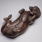 Vintage Dachshund Dog Cold Cast Bronze Sculpture Figure Figurine Doris Lindner — photo 6