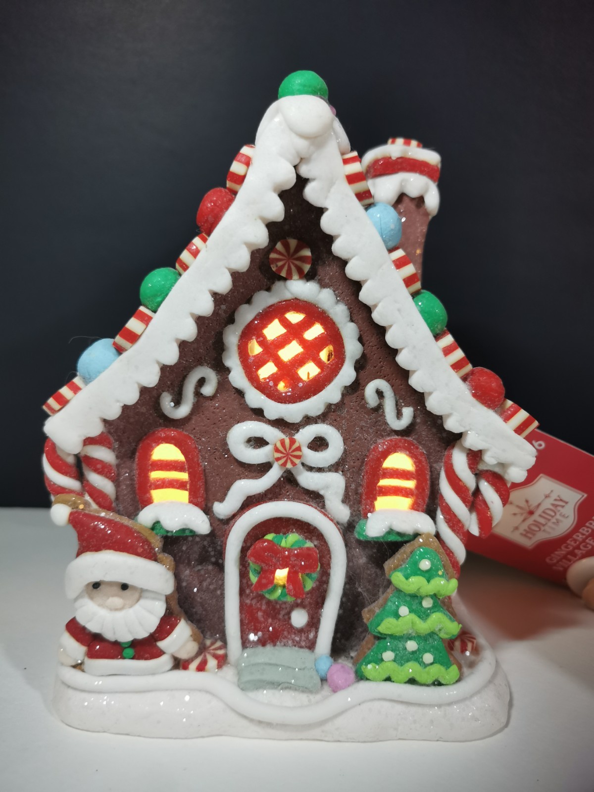 Holiday Time Light Up Gingerbread Village House 6.5