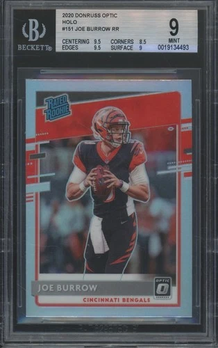 2020 Panini Donruss Optic Holo #151 Joe Burrow RC Rookie Mint BGS 9