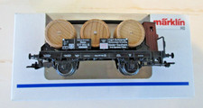 Marklin HO - Wood Wine Barrel Transport Car #46741 NIB