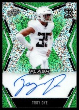 2020 Leaf Flash Autographs Green Troy Dye Auto 8/20 Oregon Ducks #BA-TD2