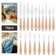 18PCS Stainless Steel Palette Knife Set Texture Scraper for Oil Painting Acrylic